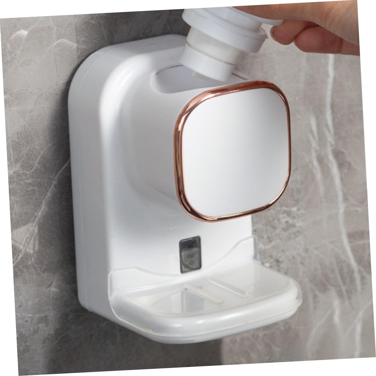 FRCOLOR Distributeur Dentifrice Automatique Mural Sans Perçage Presse-tube Pour Salle De Bain Cuisine