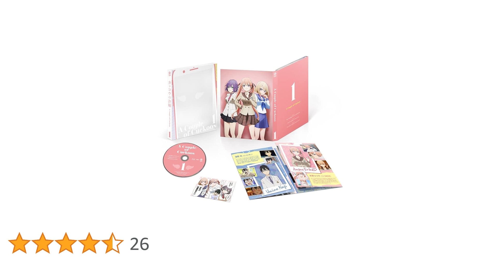新品ケース交換済み　カッコウの許嫁 DVD 全8巻 全巻セット Amazon.co.jp: TVアニメ カッコウの許嫁 初回生産版 Blu-ray 第1