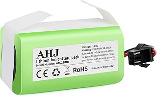AHJ Replacement Battery 14.4V 2600mAh Compatible with Ecovacs Deebot N79S N79 DN622 500 & Eufy RoboVac 11 11S 11S MAX 11C 12 15C 15CMAX 15T 15MAX 25C 30C 30 35C G30 G32PRO G10 Hybrid
