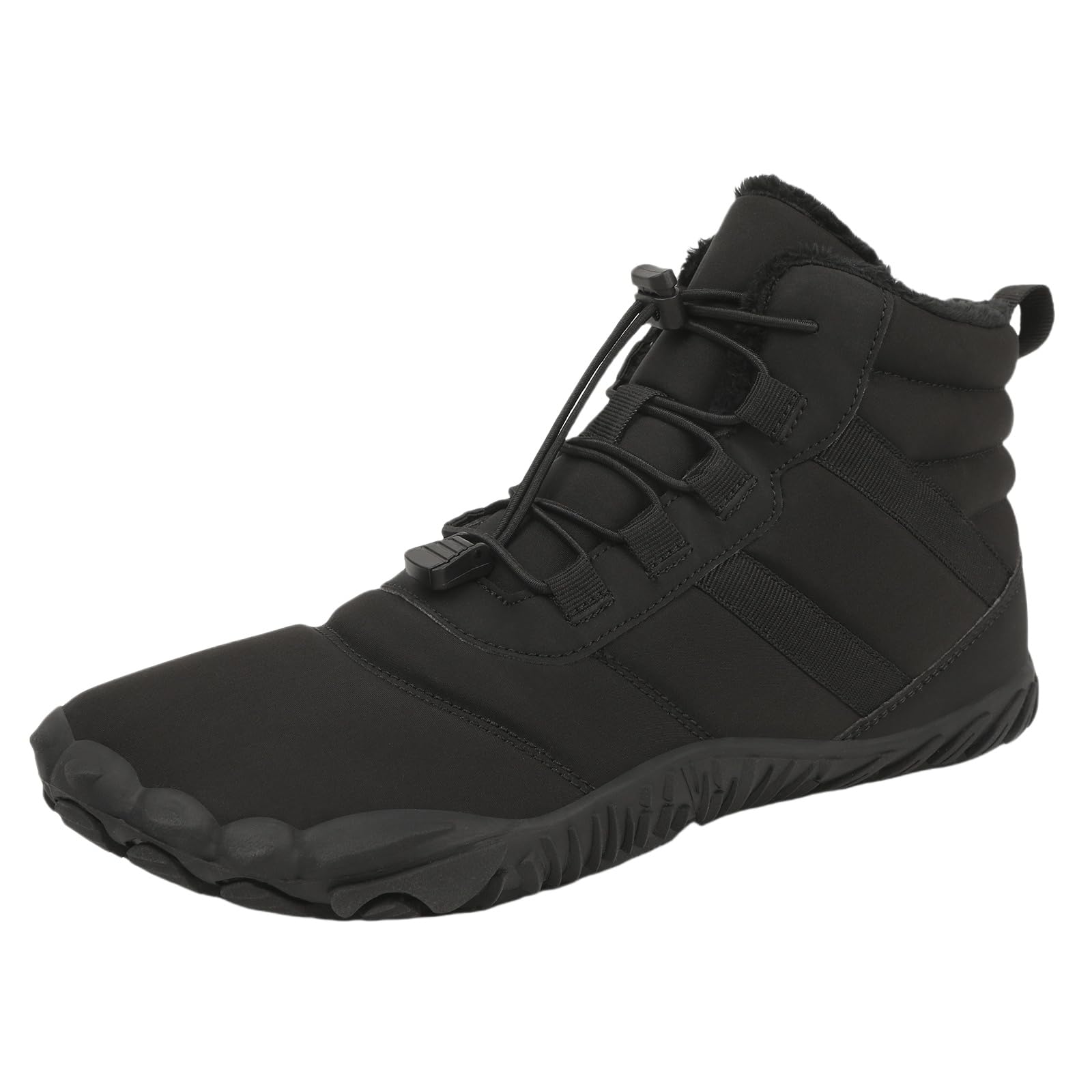 Mens Womens Winter Barefoot Shoes Waterproof Hiking Boots Warm Wide Toe Box Snow Boots Minimalist Zero Drop Outdoor