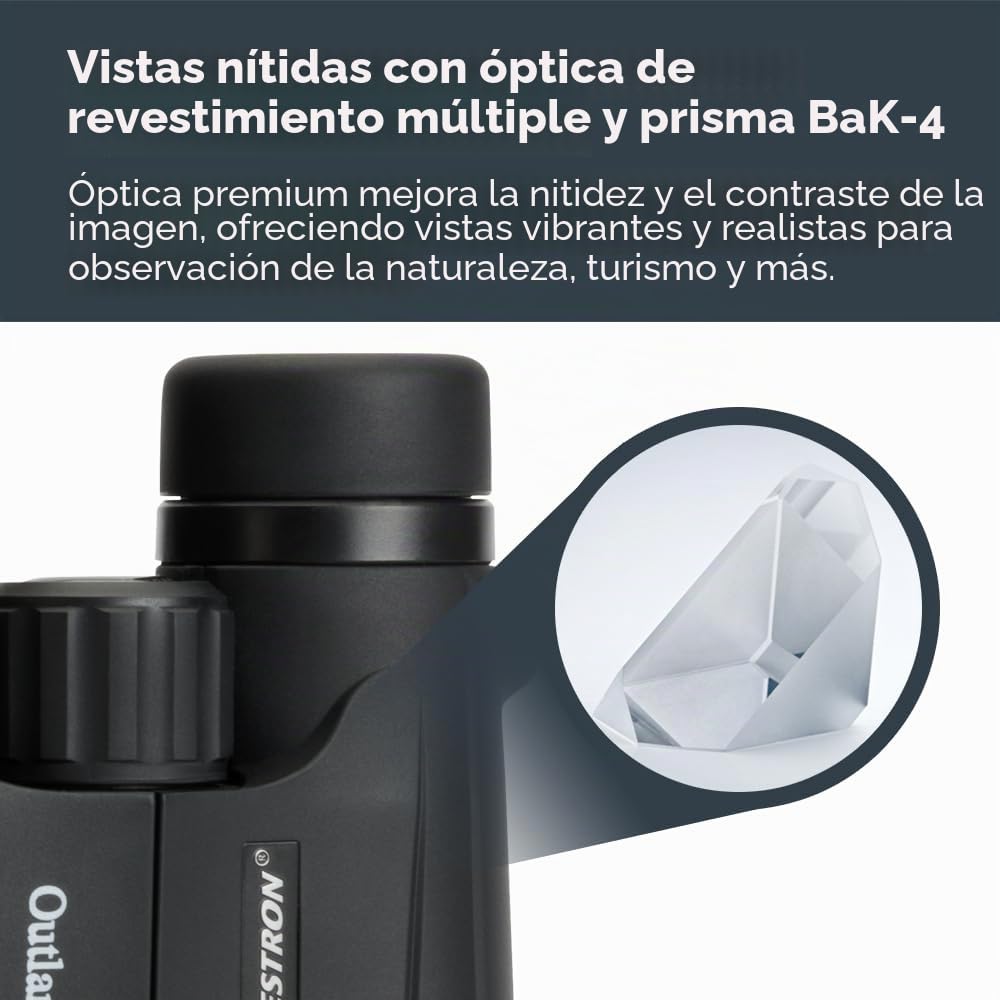 Celestron 71347 10 x 42 Outland X: prismáticos, negro