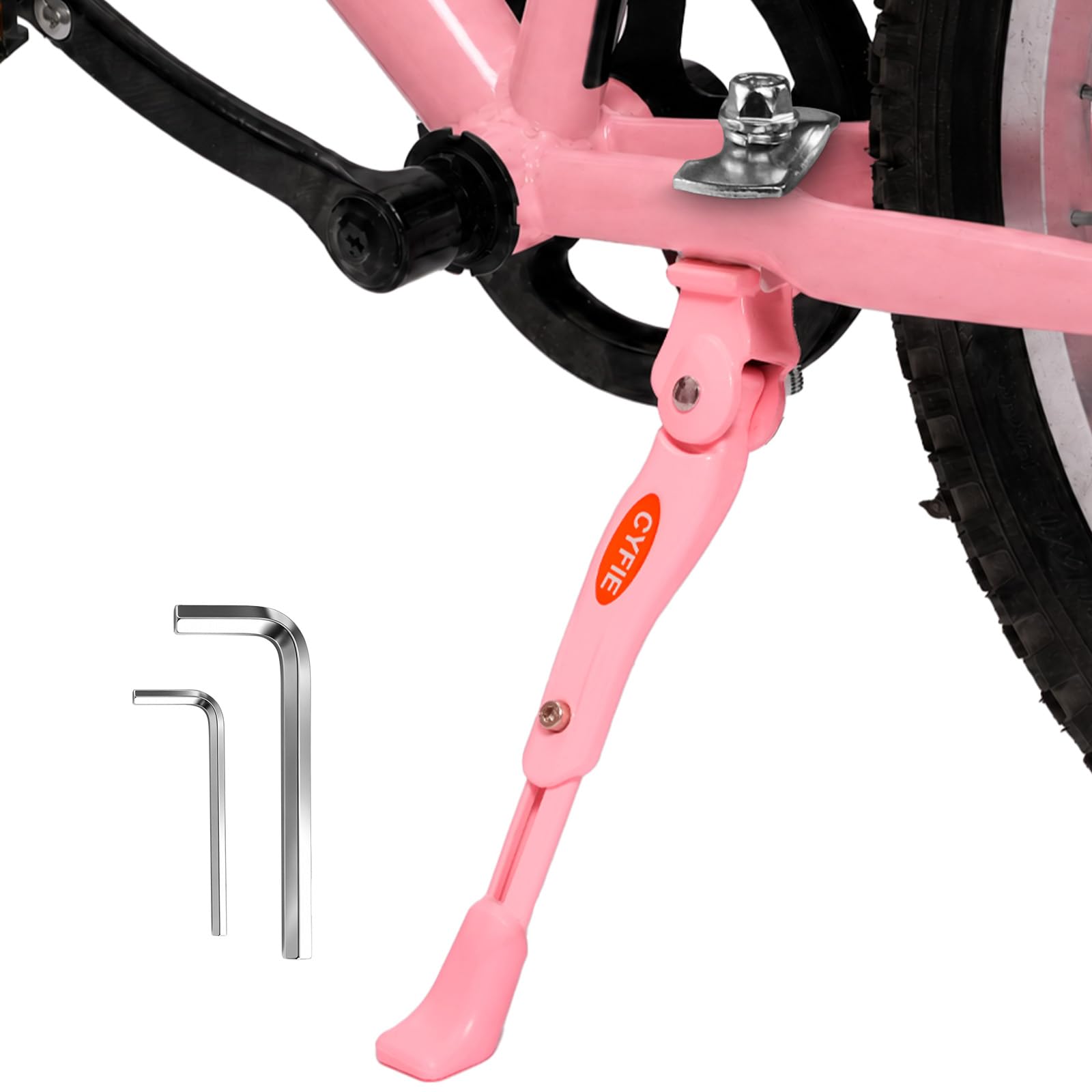 CYFIE Fahrradständer 16-20 Zoll, Höhenverstellbarer Fahrrad Ständer, Fahrrad Seitenständer für die meisten 16