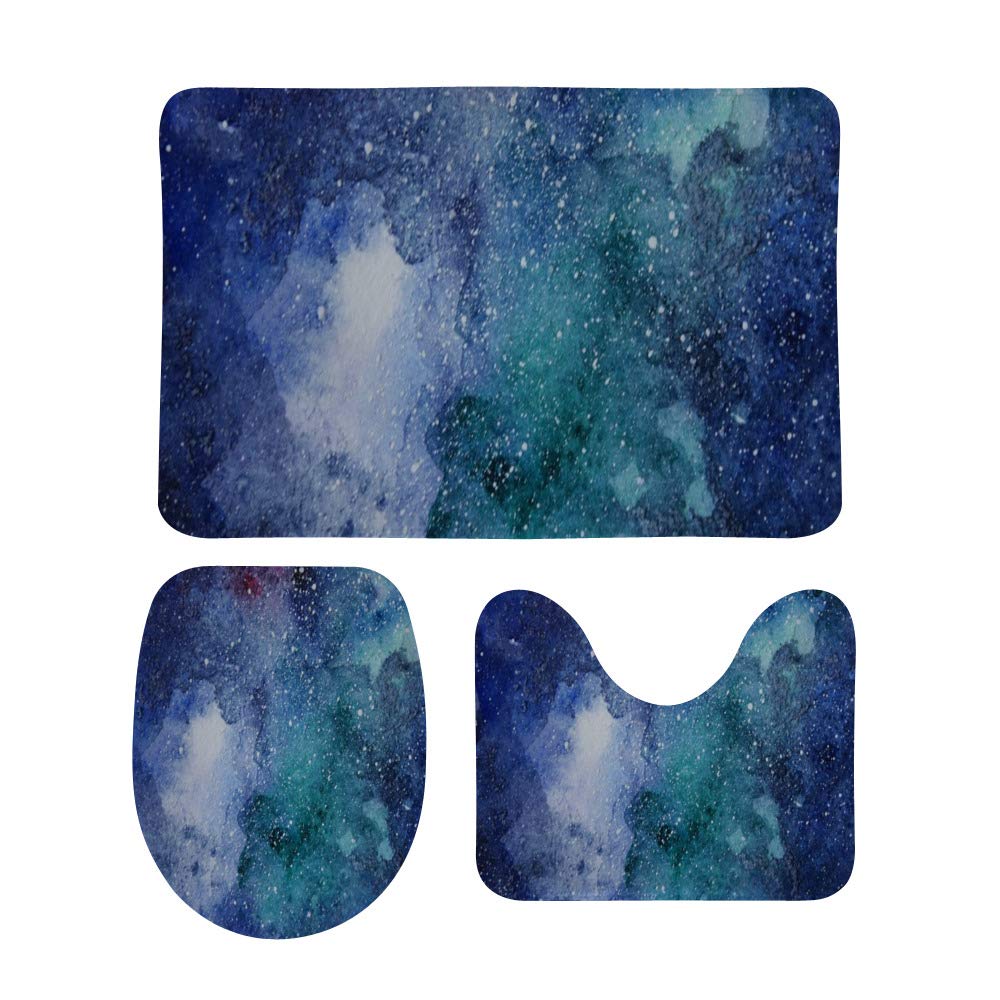 Tapis de bain 3 pièces antidérapant contre les sols glissants