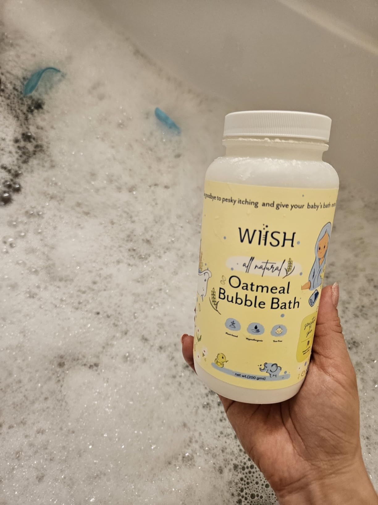 WIISH Baby Oatmeal Bubble Bath Baby Bubble Bath for