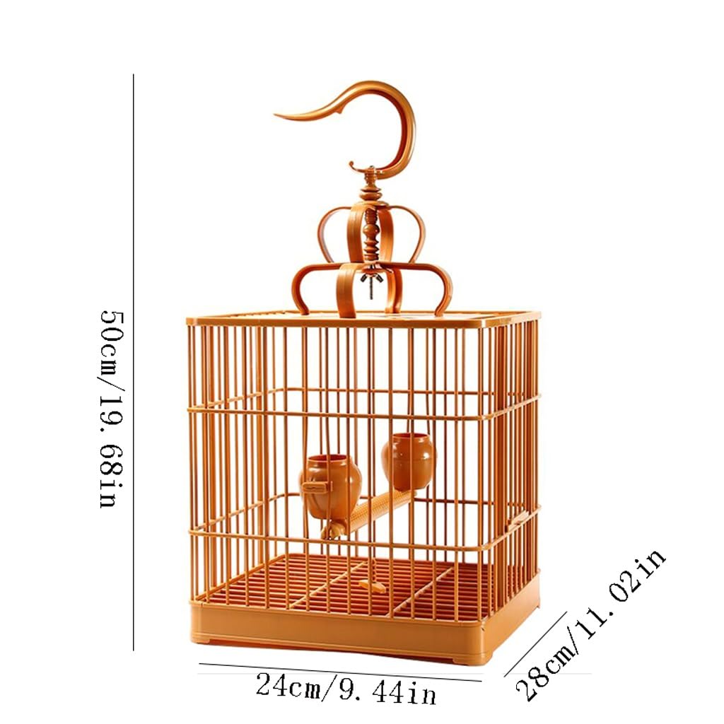 Portauccelli Combinazione da asporto Piatto di sterco Gabbia for animali Rettangolare Storno Myna Orologio Pappagallo Speciale Gabbia for uccelli di piccole dimensioni Gabbie per animali