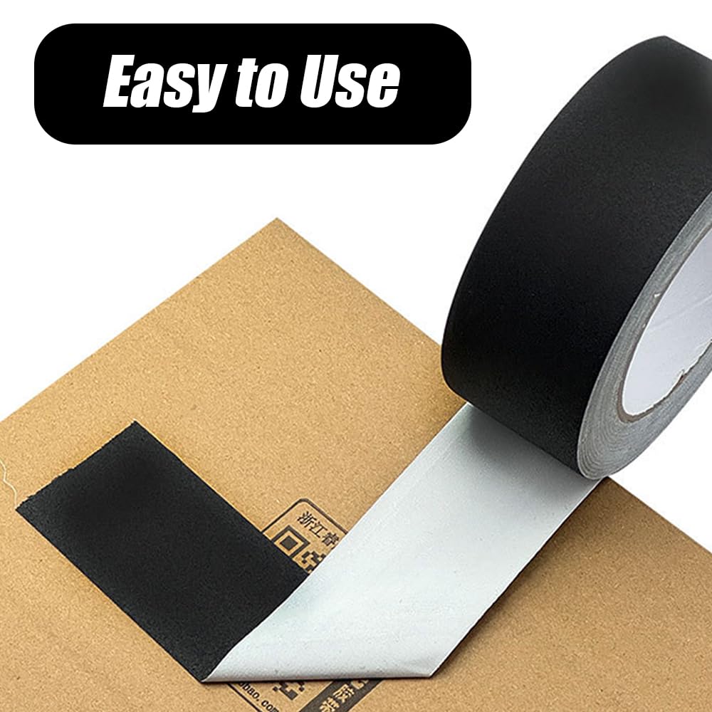 Bookbinding Repair Tape, 2 Inch by 33 Feet Cloth Book Repair Tape, Self Adhesive Non Reflective Cloth Tape, Black Binding Tape for Old Books, Antique Books, Daily Supplies