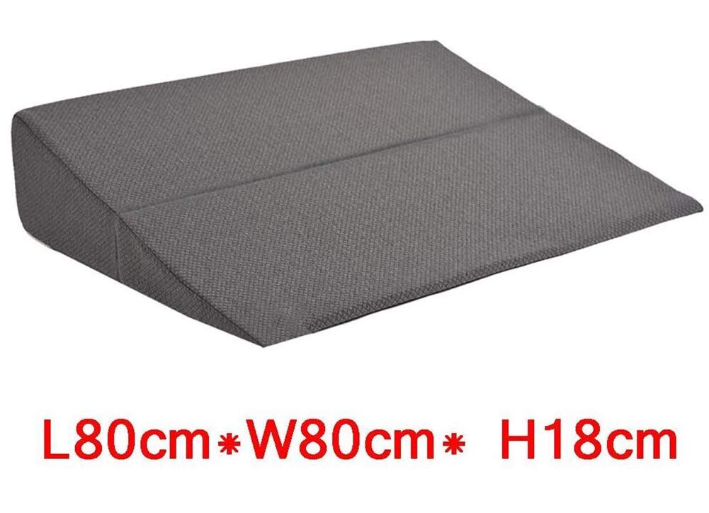 Verano Plegable Cama Cuña Almohada Gastroesófago Anti-Reflujo Antiácido Reflujo Estómago Almohada Embarazada Mujer Inclinada Colchón, (80cmX80cmX25cm)
