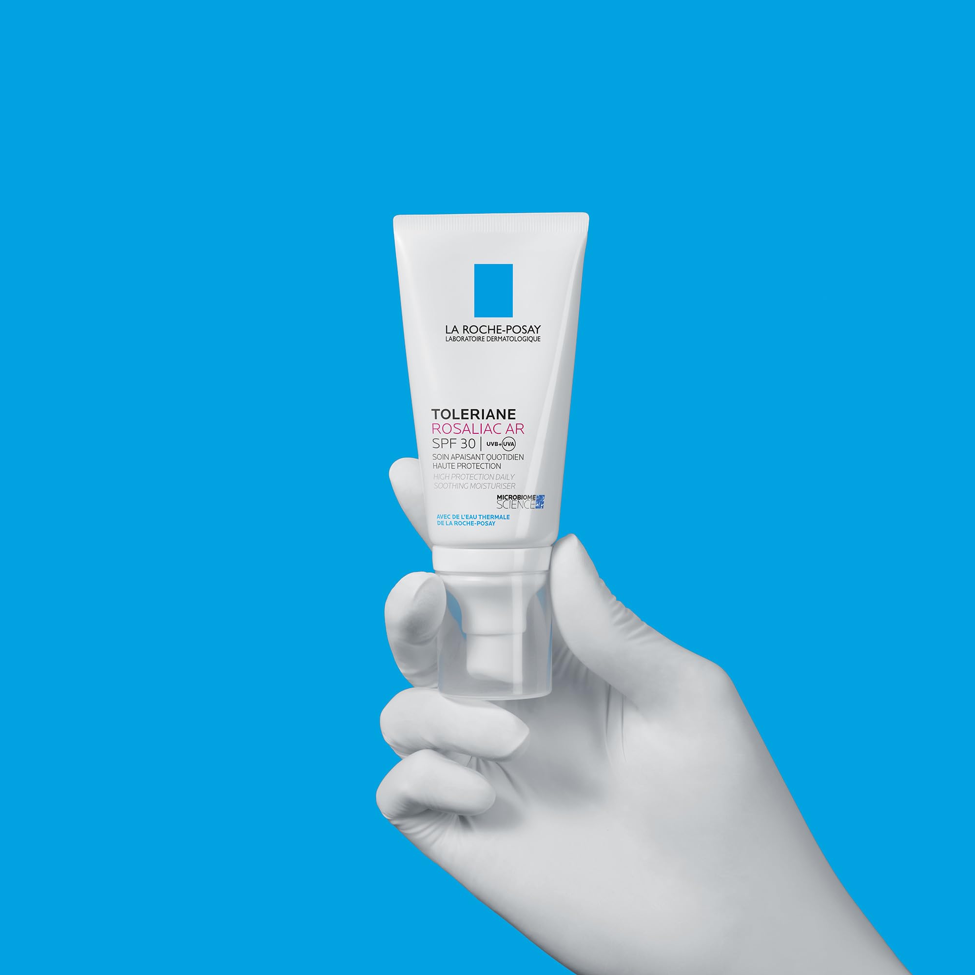 La Roche-Posay, Toleriane Rosaliac AR, Idratante SPF30 Anti-Rossore, Lenisce e Protegge, Frazione Probiotica, Senza profumo, Pelle sensibile con tendenza alla couperose, tendente alla rosacea, 50 ml