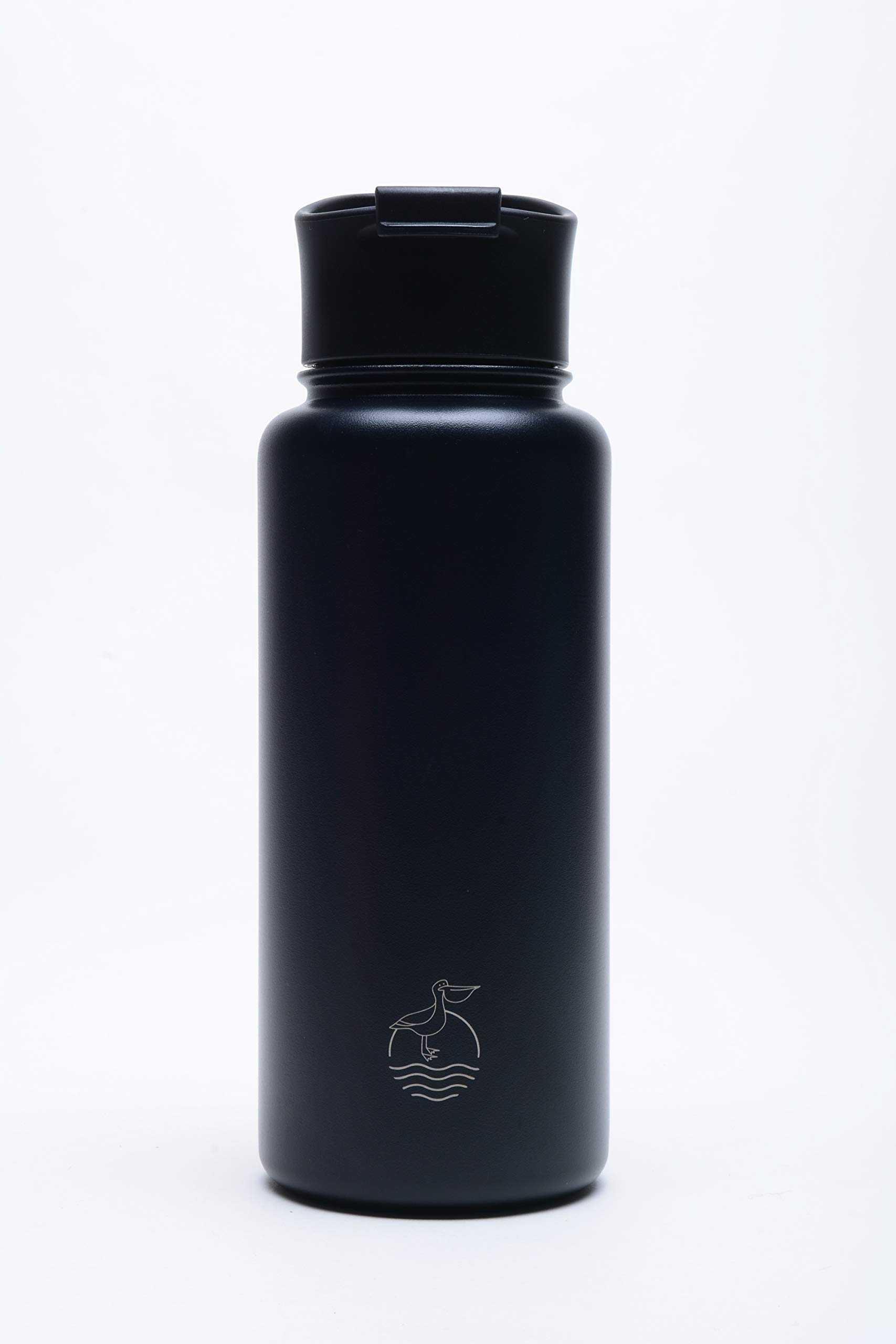 Water Bottle 1 liter For Kids, Sports Water Bottle, Tumbler Glass, BPA Free Flip Lid with Handle, Black, for Cyclist, Runners, Hikers, Trekkers, Beach Goers, Picnics, Camping, Office Goers, Walkers, Travelers, GYM, Outdoors, Office, Home. Easy to Clean