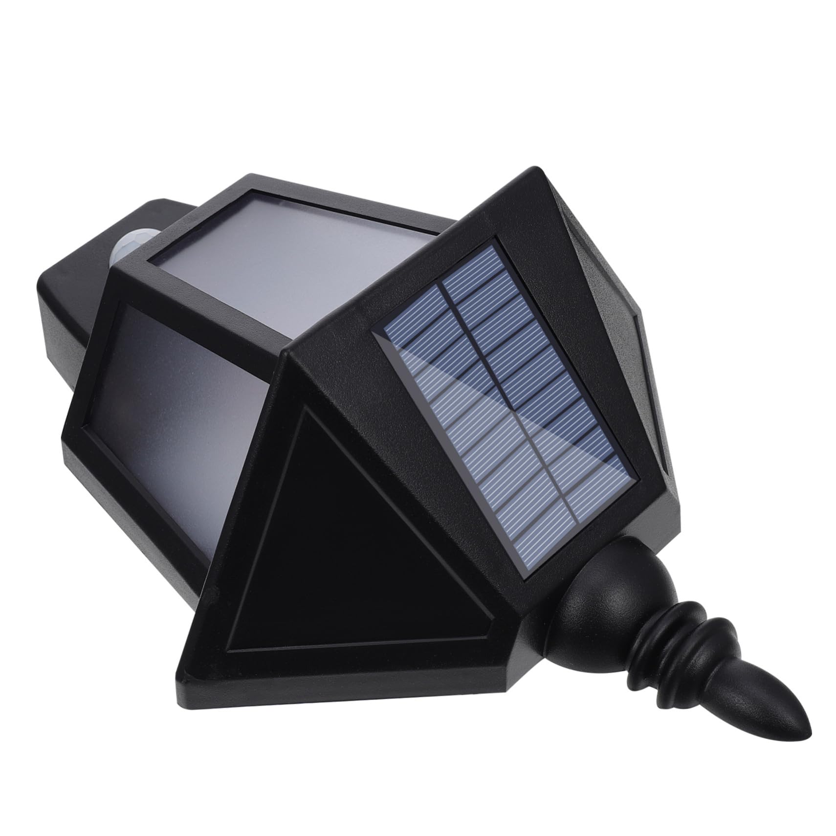 jojofuny Solar Außenwandleuchte LED mit 2 Smd, Schwarz, 1 Satz