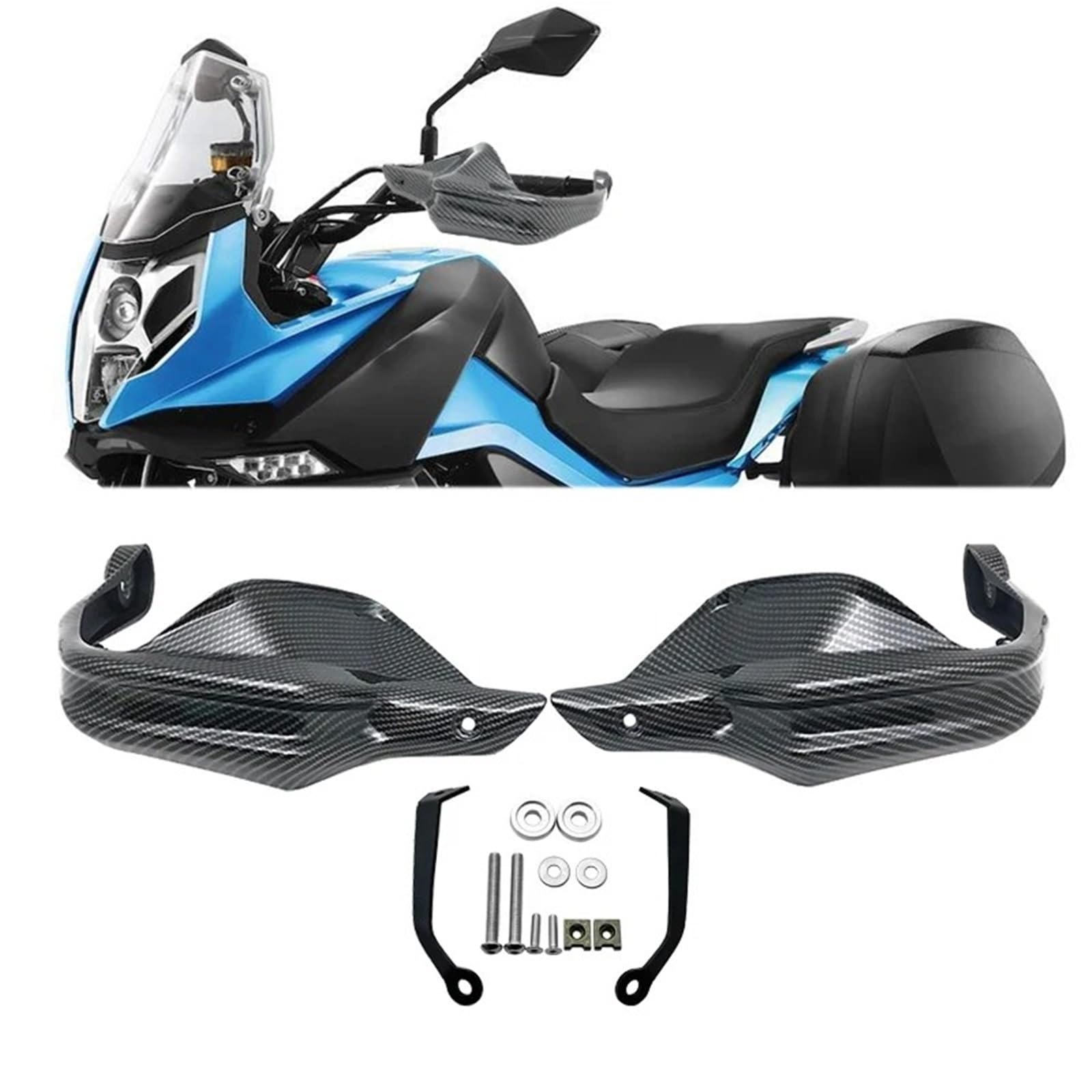 Paramani Per CFMOTO 400MT 650MT 650 MT 400 MT 2023 2024 Accessori Per Moto Paramani Protezione Per Mani Protezioni Manubrio(Black)