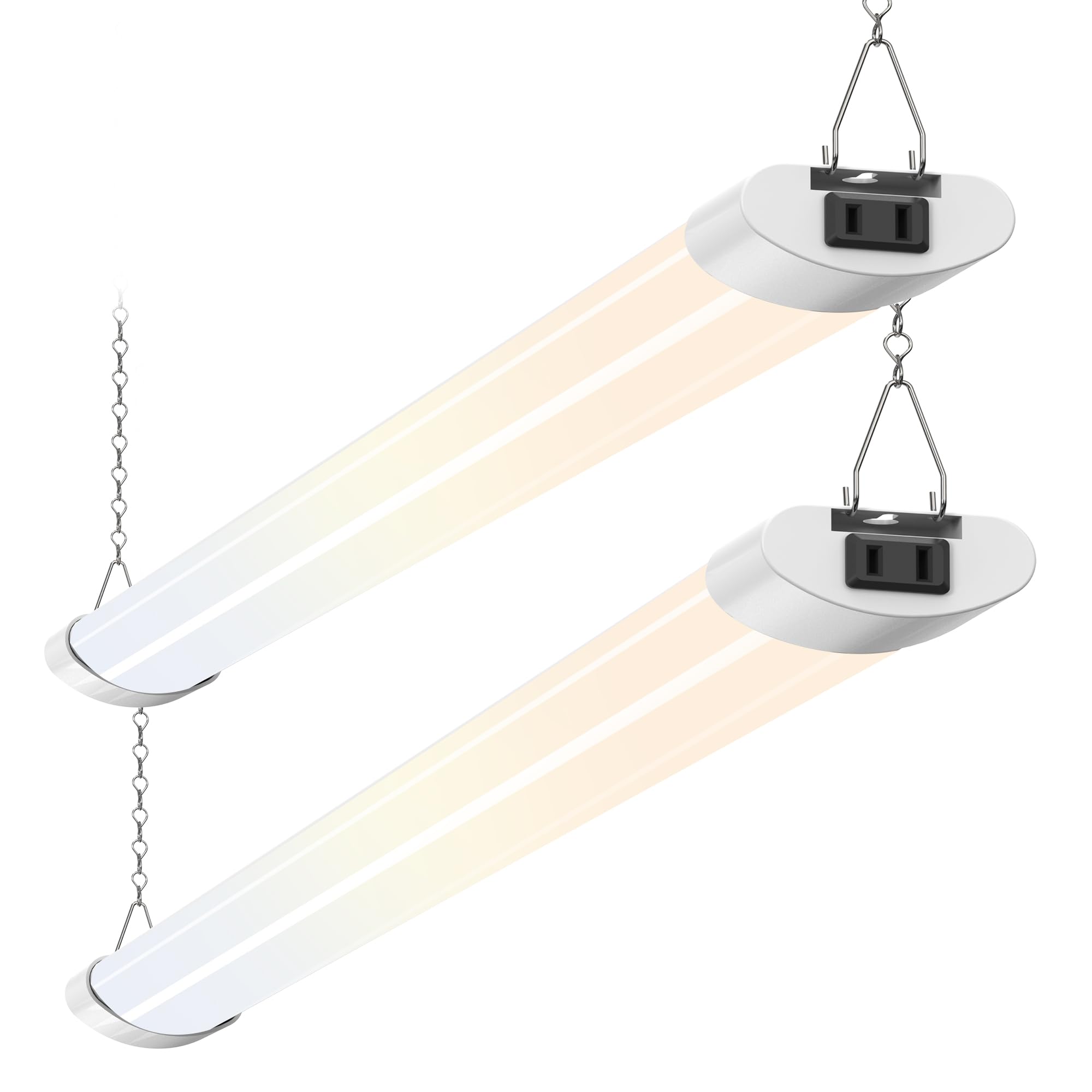 ALUSSO LED Shop Lights for Garage 4FT 4800LM Super Bright Garage Lights 40W 30W 20W 2700K-6500K Adjustable Led