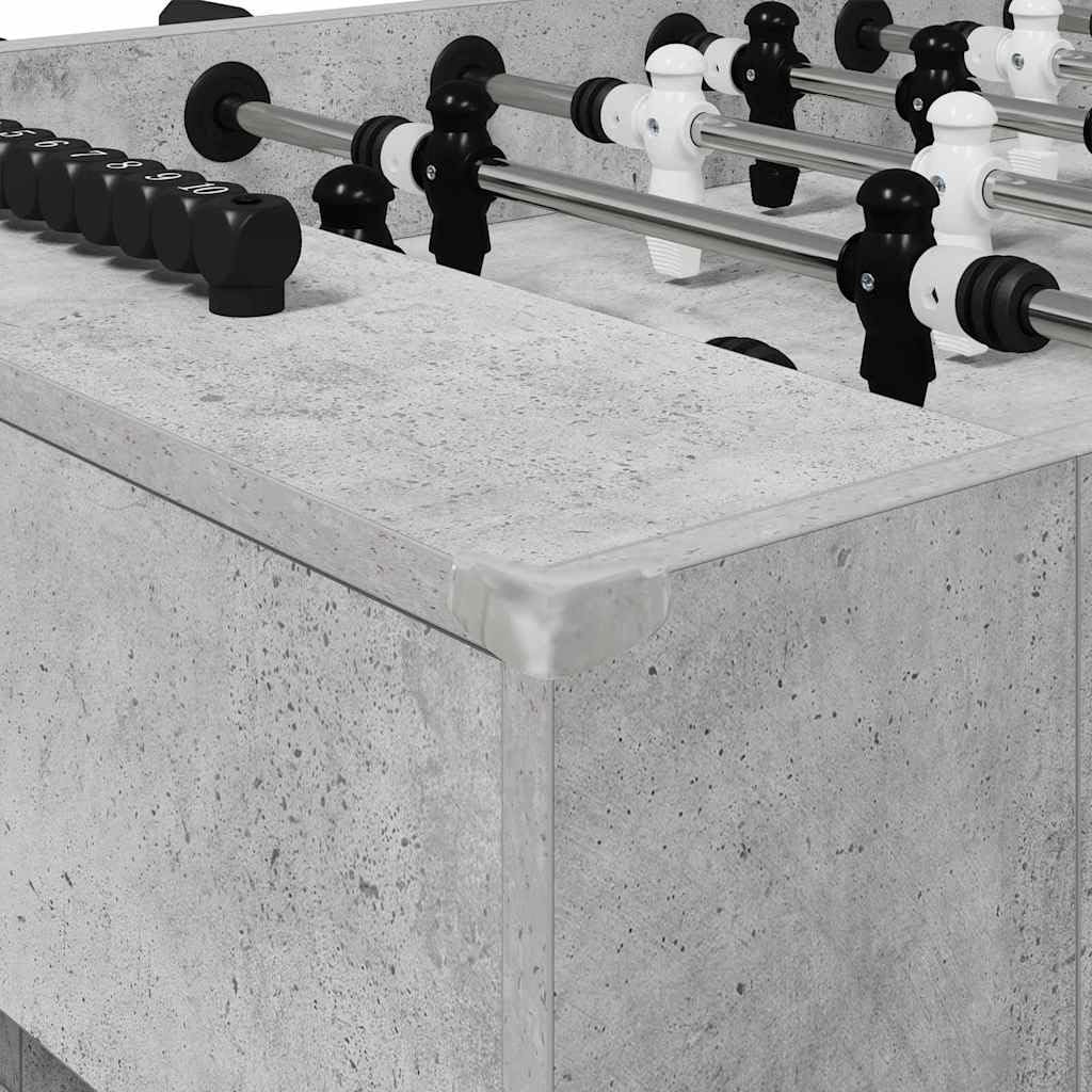 vidaXL Table de Foosball Gris Béton 146,5 x 74 x 85 cm, Table de Baby-Foot rectangulaire Moderne, idéale pour Vos soirées en Famille, résistante et Parfaite pour s'amuser à l'intérieur