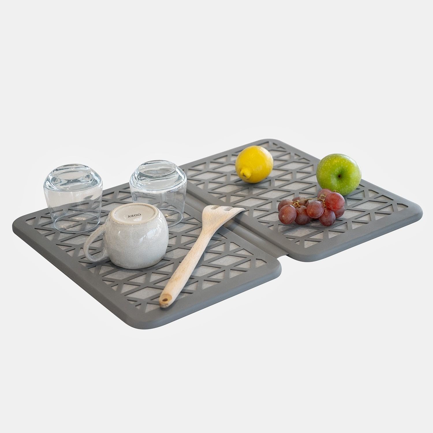 Tapis égouttoir Diatomite Large Anthracite