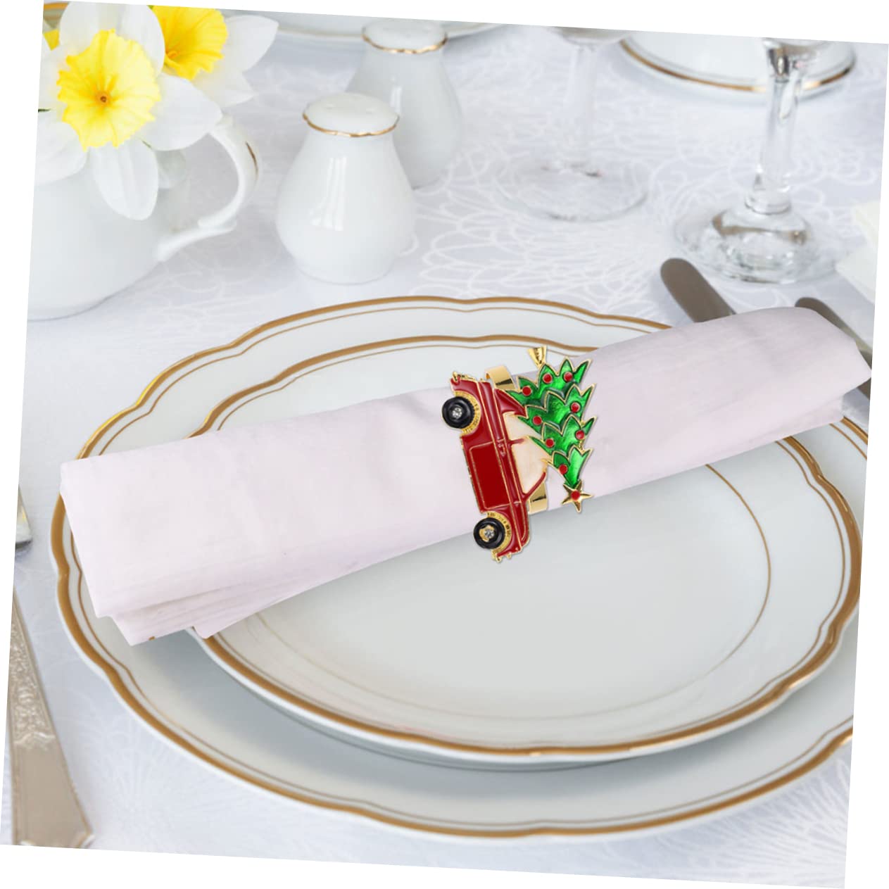 TOPBATHY 18stücke Metall Weihnachts-serviettenringe Für Tischdekoration Napkin Für Hochzeiten Und Familienessen Für Festliche Anlässe Und Besondere Feiern