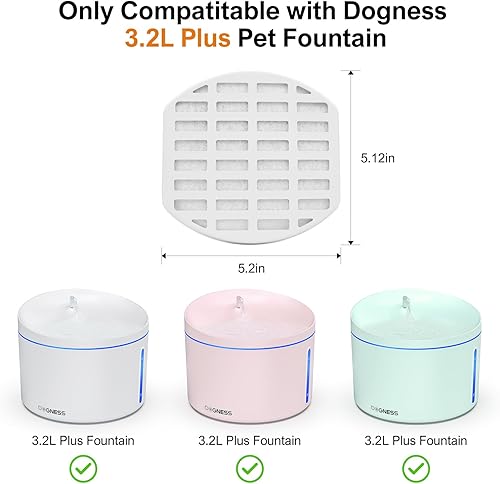 Miniatura 2 de DOGNESS Filtro de fuente para mascotas D06 (6 piezas - filtros de 3.2L)