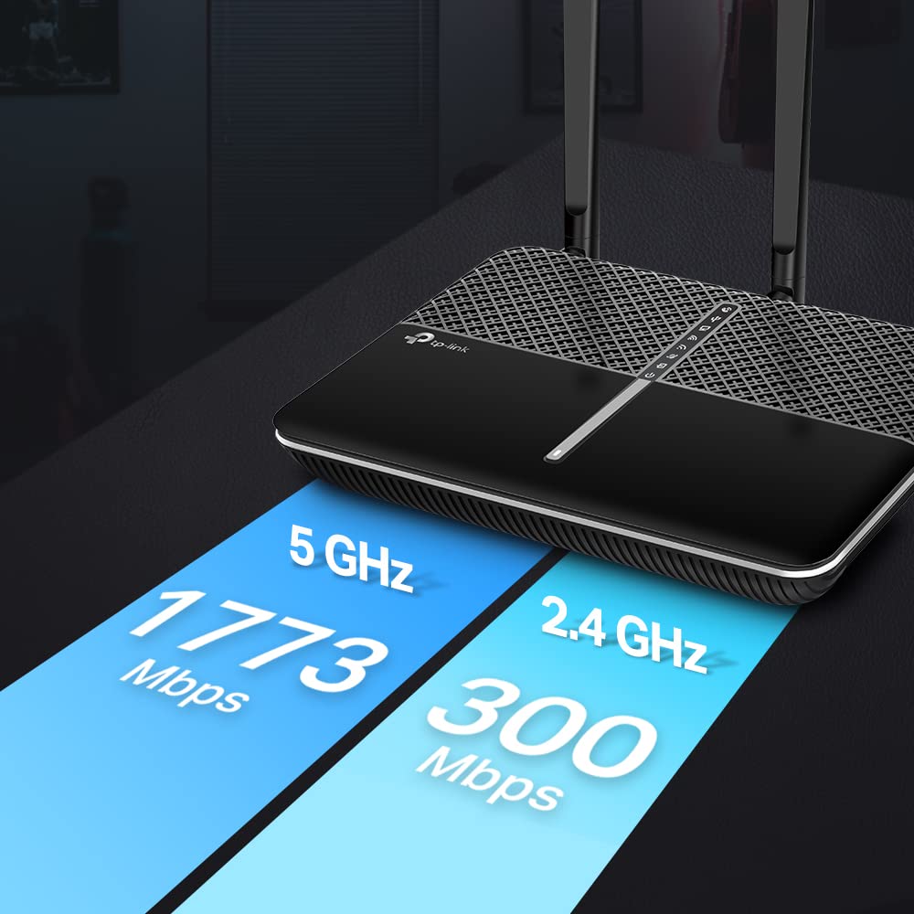 TP-Link Archer VR2100v AC2100 WLAN Telefonie VDSL DSL Modem Router(VDSL2 download 350 Mbit/s, WLAN Geschwindigkeit 2100Mbit/s, kompatibel mit Telekom/O2, nur für Deutschland)