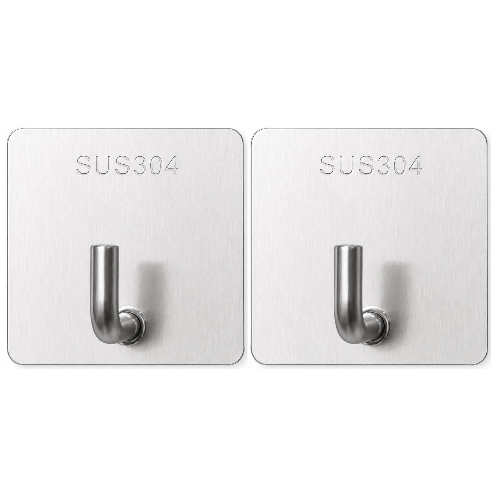 Self Adhesive Wall Hooks - Black Stainless Steel -17