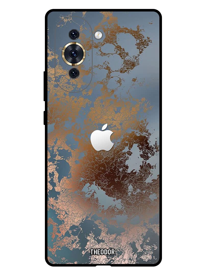 Protective Case Cover For HUAWEI NOVA 10 PRO Golden Grey Design