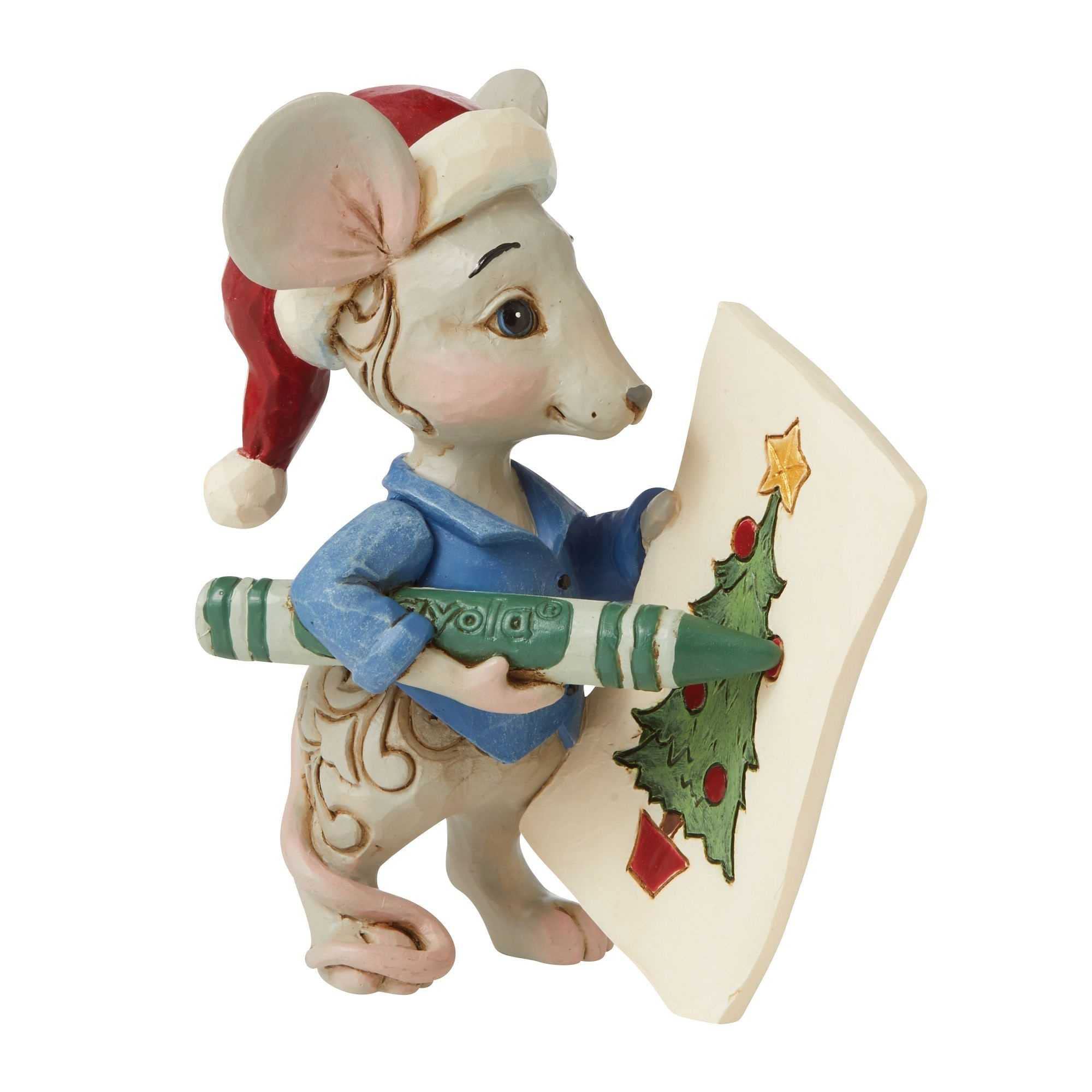 Souris Crayola Jim Shore Enesco, statuette compacte anti-poussière
