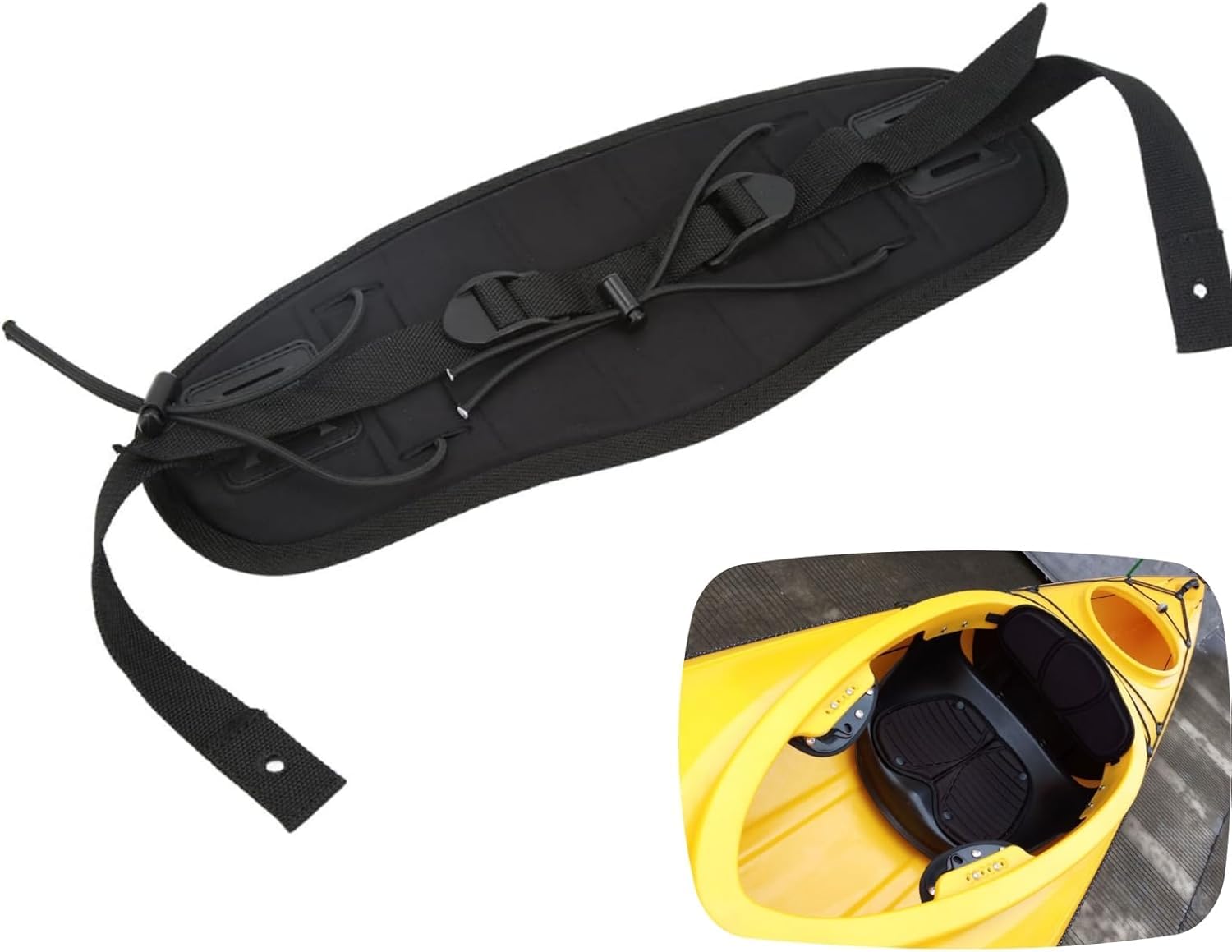 Schienale per Sedile per Kayak Canoa Regolabile Antiscivolo Schienale 40,5x17cm Sup Accessori Kayak