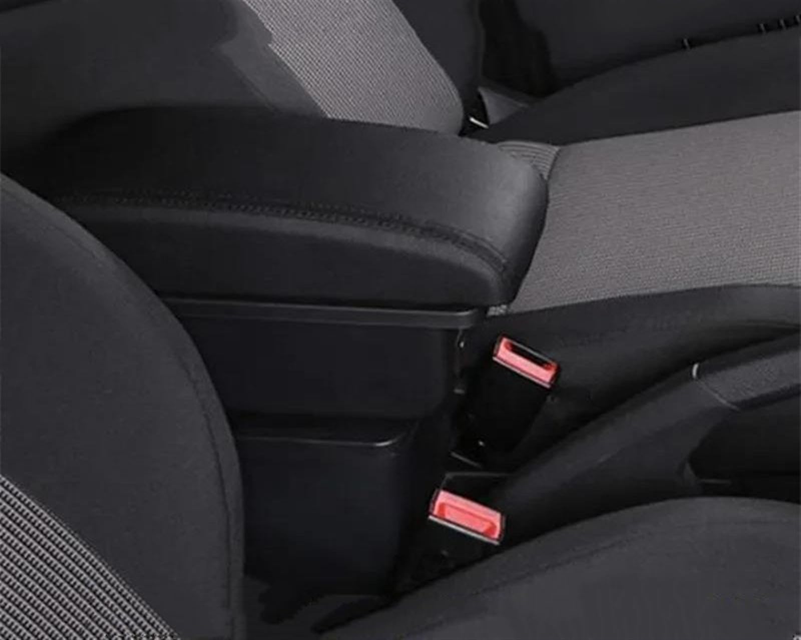 NMJLQW Storage Rack Car Central Storage Box Armrest Box Retrofit Interior With USB Car Accessories For 1007(A black line No USB)