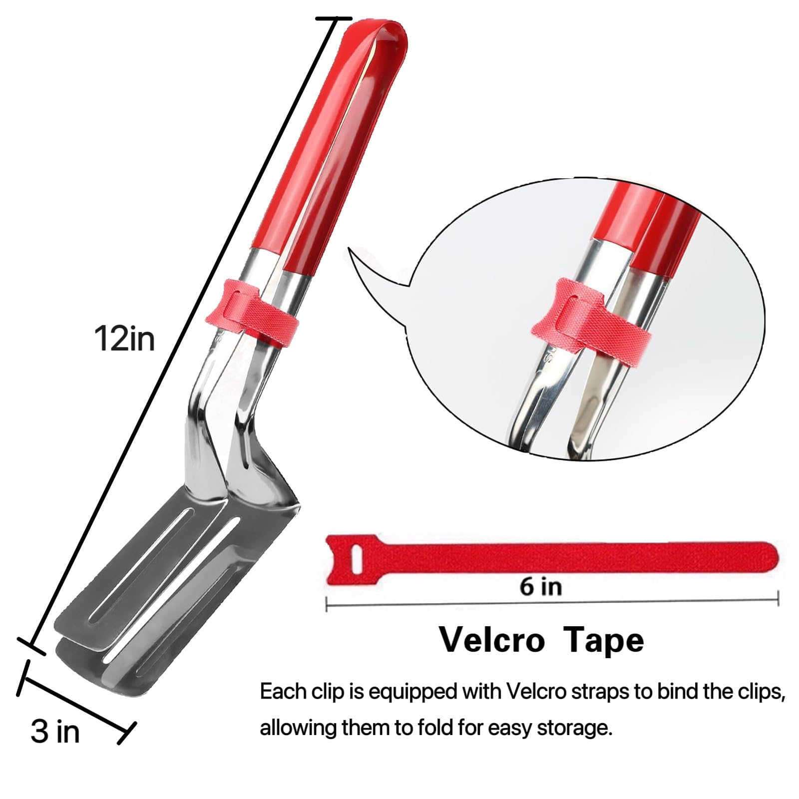 Pinze Da Cucina In Acciaio Inox 304 Con Manico Antiscottatura, 31,5 Cm, Multifunzione Per Barbecue E Frittura