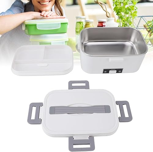 Miniatura 7 de TOPINCN Fiambrera eléctrica para adultos, lonchera térmica de 1.8 L, calentador de alimentos portátil para el hogar, automóvil, camión, oficina,