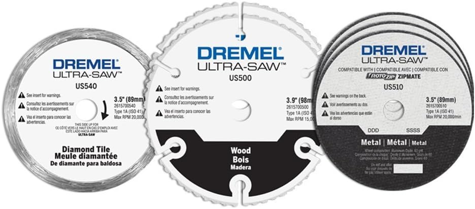 Dremel US700 Ultra-Saw 6-Piece Cutting Wheel Kit, White