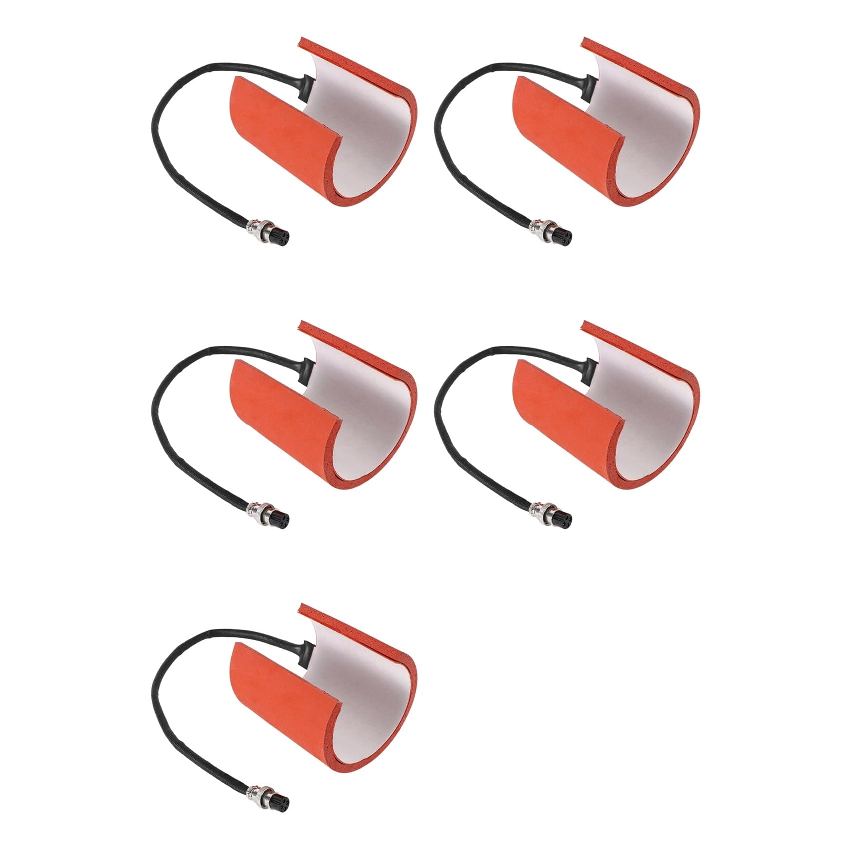 Aundhegrtt 5X Sublimation Machine Silicone Mug Heating Pad Heat Press Parts for Mugs Printing Press Mold 7.5-9.5CM 11OZ Cups