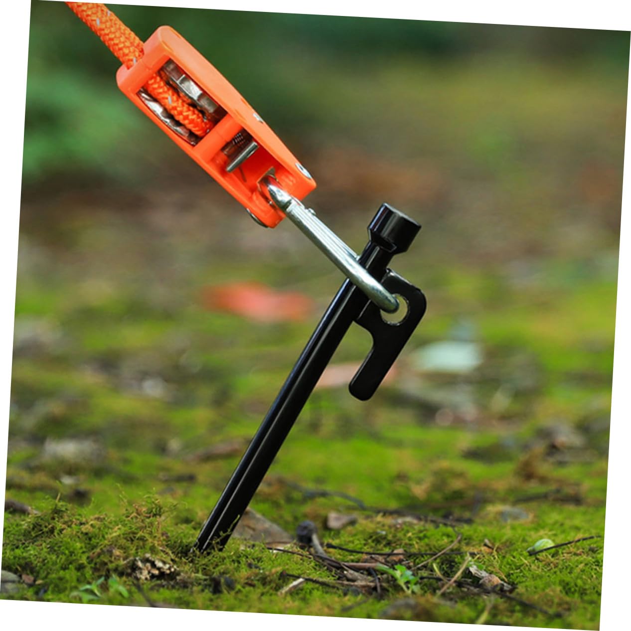 10 pièces Piquets de Tente Métal Épais Lot de Piquets Sol Robustes pour Camping Fixation Bâche et Tente Accessoires de Camping Durables et Réutilisables Résistants Vent et Sols