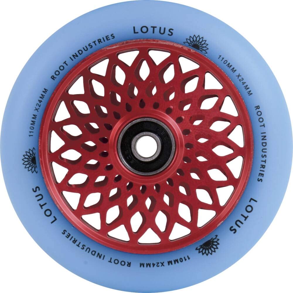 Root Industries Lotus Hollowcore Roulette de trottinette 110 mm ABEC 11+ autocollant Fantic26