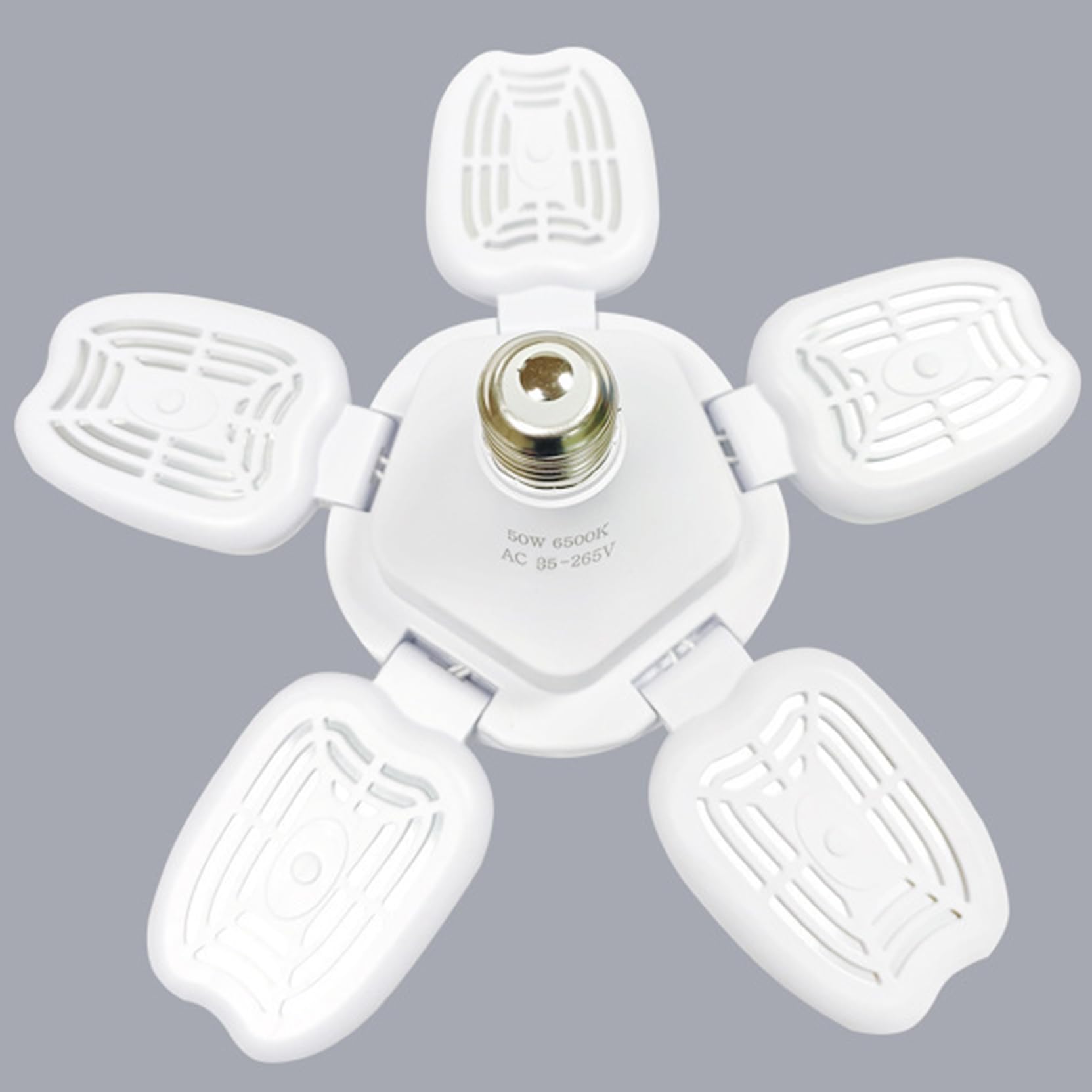 20W Garage Light with 3 Deformable Panels 6000K Ultra Bright LED Ceiling Light Fixture E26 E27 Screw-in Shop — view 7