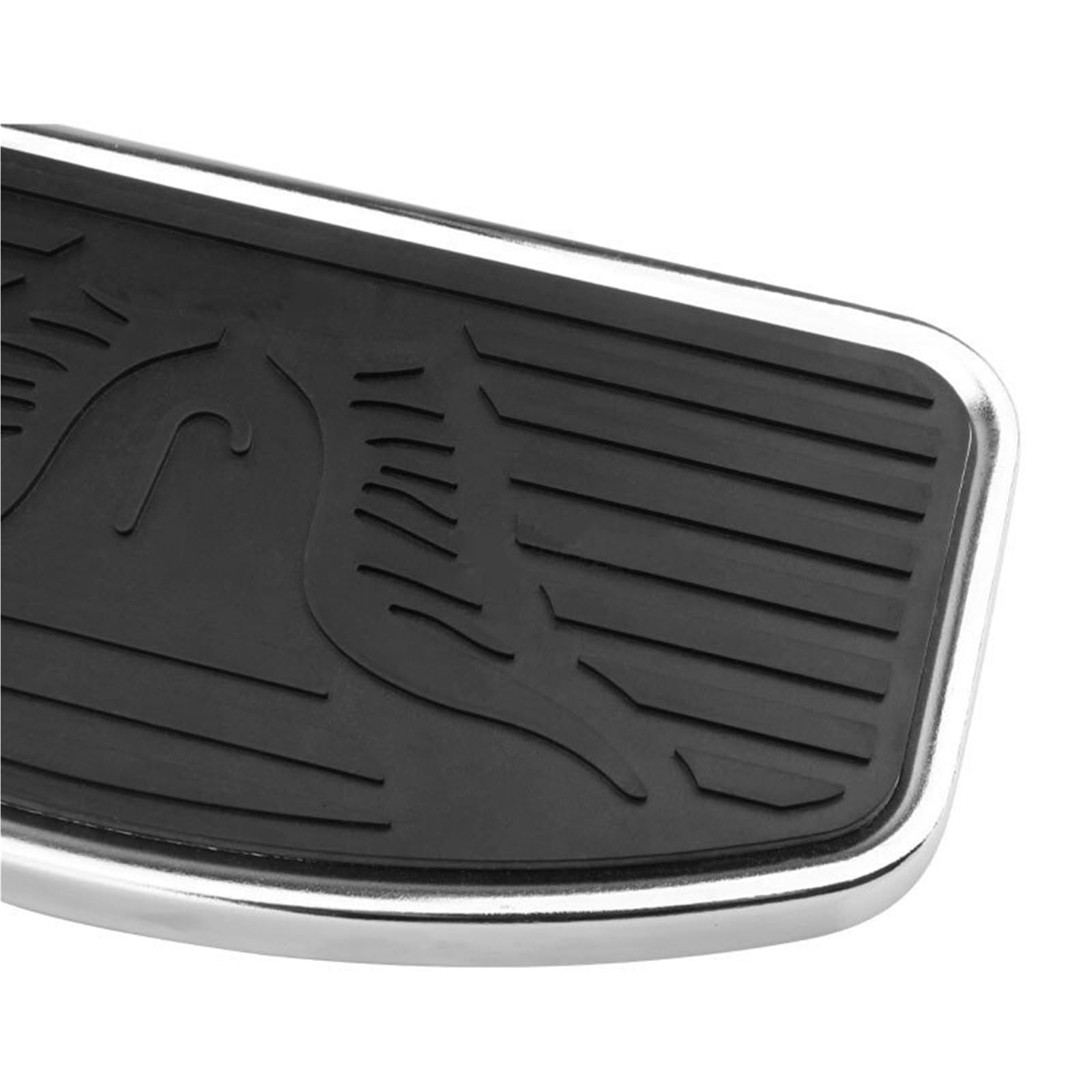 Cale Pieds Moto Repose-pieds avant et arrière larges pour pilote conducteur compatibles avec Yamaha Dragstar Kawasaki. Compatible Honda Shadow(Front)