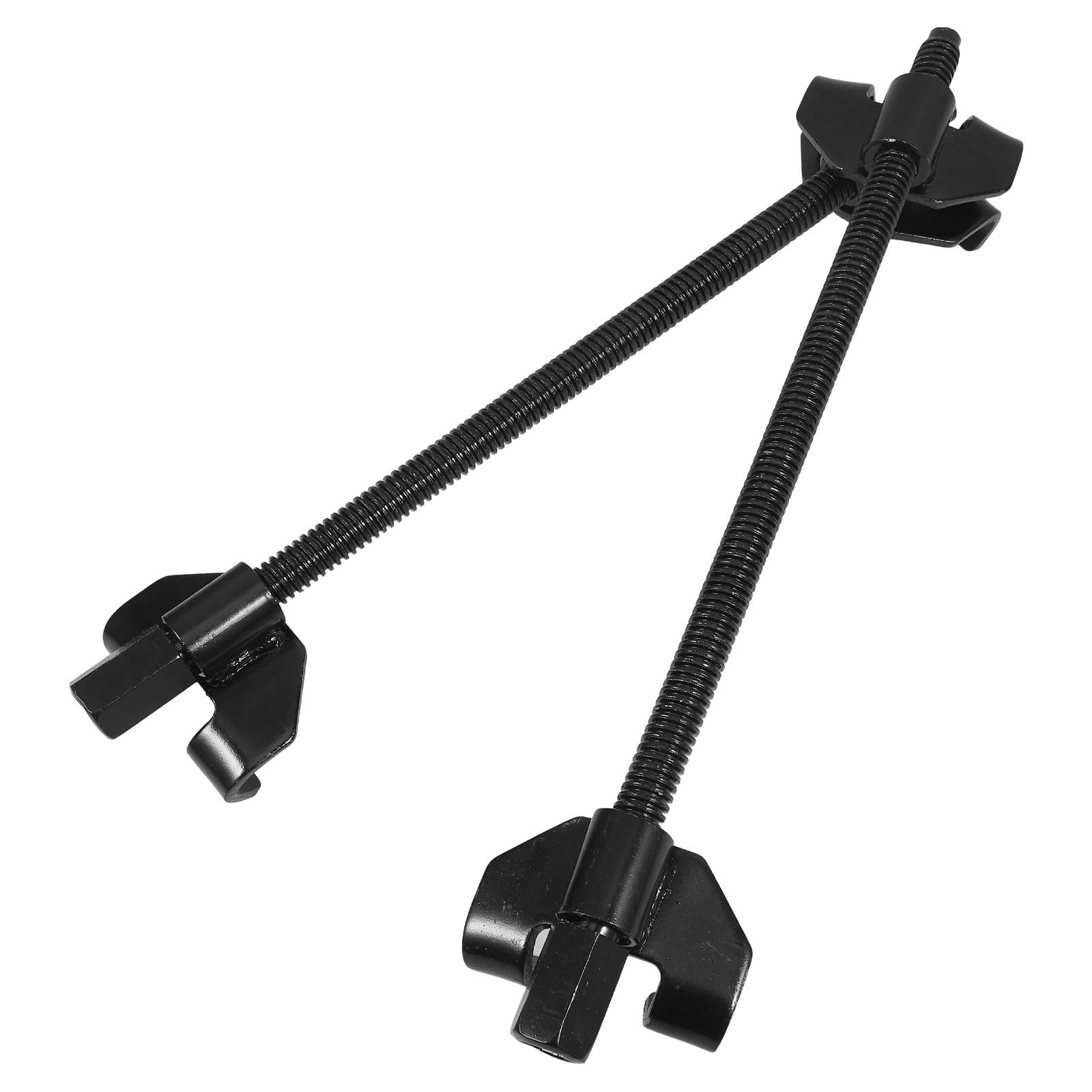 jojofuny Kit Compresseur de Ressort Hélicoïdal en Acier Noir Robuste Suspendre Automobile, Outil de Compression sans Outils Auxiliaires, pour Atelier Mécanique