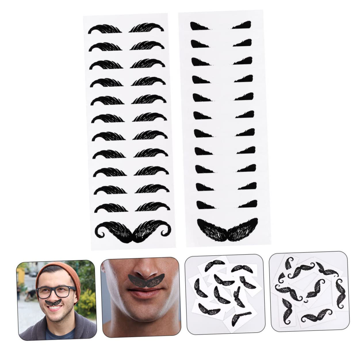 Didiseaon 5 Juegos Pegatinas Estilo Barba Depilacion Facial Cera Nariz Equipo De Cera De La Nariz Cortapelos Para La Nariz Protector De Barba Para Depilacion De Nariz Páginas Hojas * 5