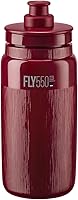 Elite Fly Tex 550ml Cycling Water Bottle Amaranth - Ultra-Light 54g BPA-Free Easy Squeeze for Road MTB Gravel
