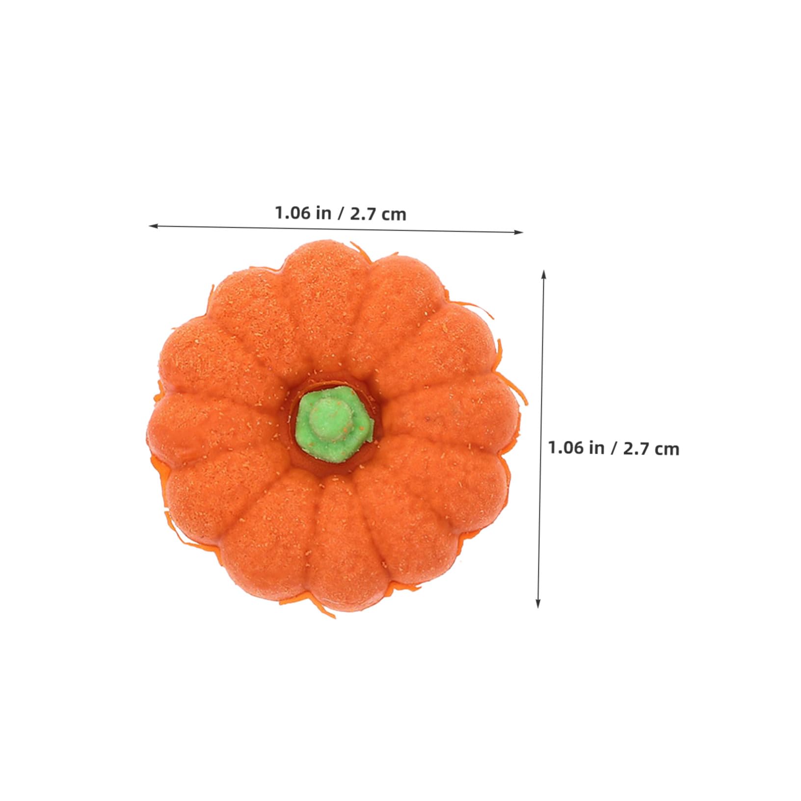 ibasenice 80 Stück Teiliges Mini Kürbis Radiergummi Herbstliches Design Kompakte Radiergummis für Schulbelohnungen Halloween und Erntedank Partyfüller Orange Praktische Stiftradierer