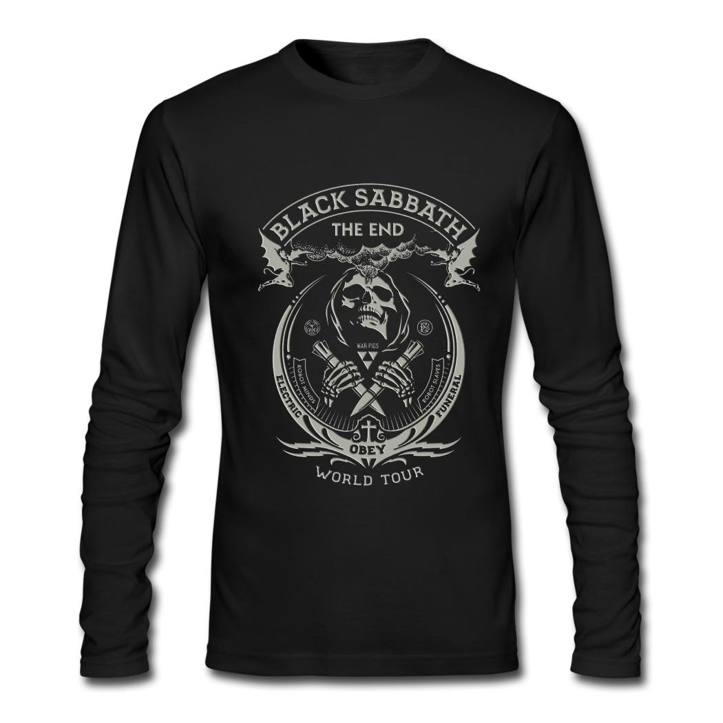 Men Black Sabbath popular logo Adult Long-Sleeve T Shirt XL Apparel