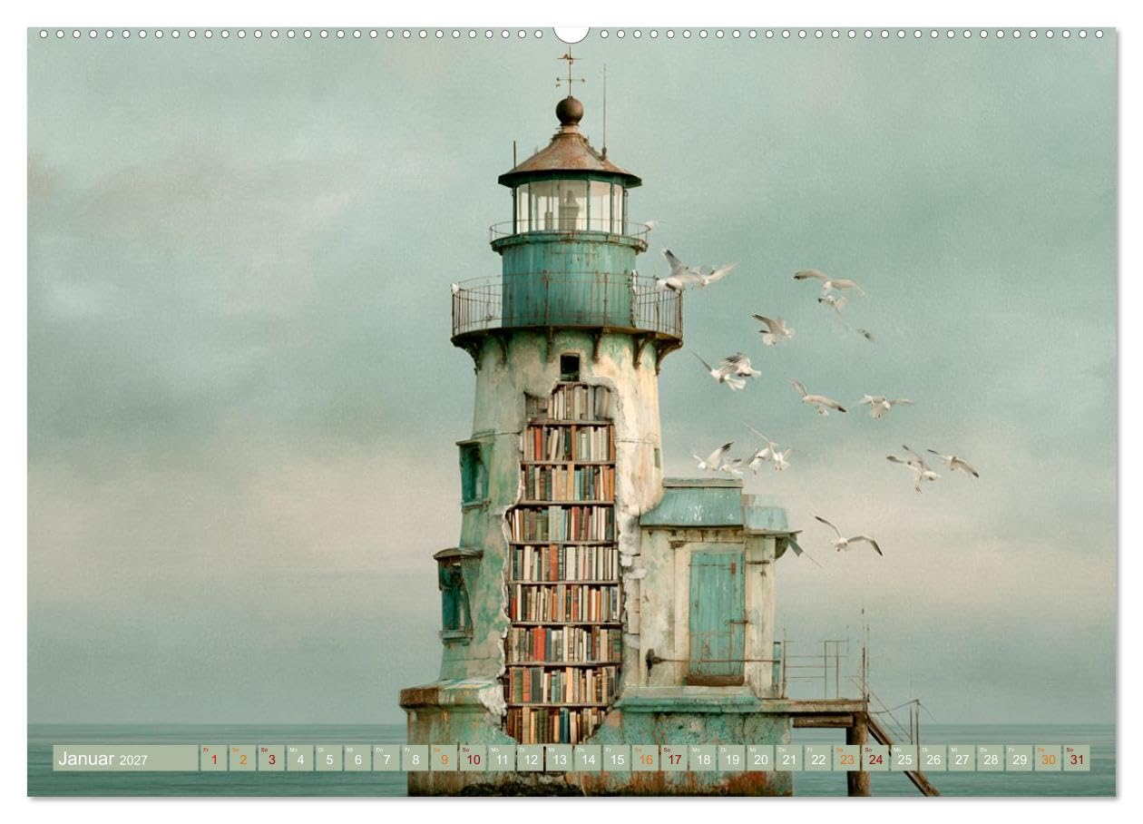 CALVENDO · Wo das Meer Geschichten träumt (Kalender 2027) | DIN A2 Querformat · Wandkalender · Gezeiten, Nebel und Fantasie