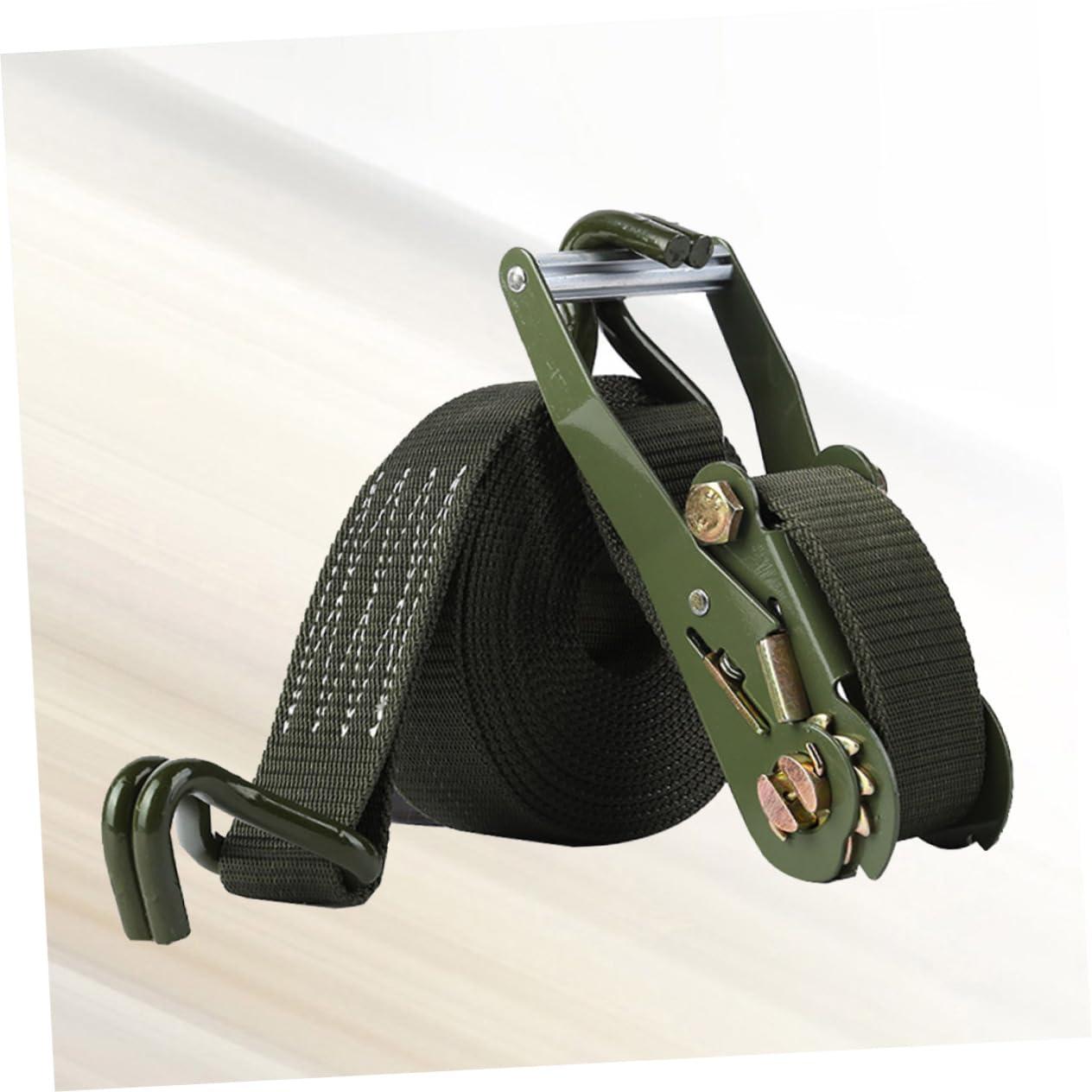 Lurrose Ratschengurte Satz 6m Spanngurte mit Haken aus Metall und Polyester für Motorrad und LKW Kompakte Struktur Formbeständig für Sicheren Transport