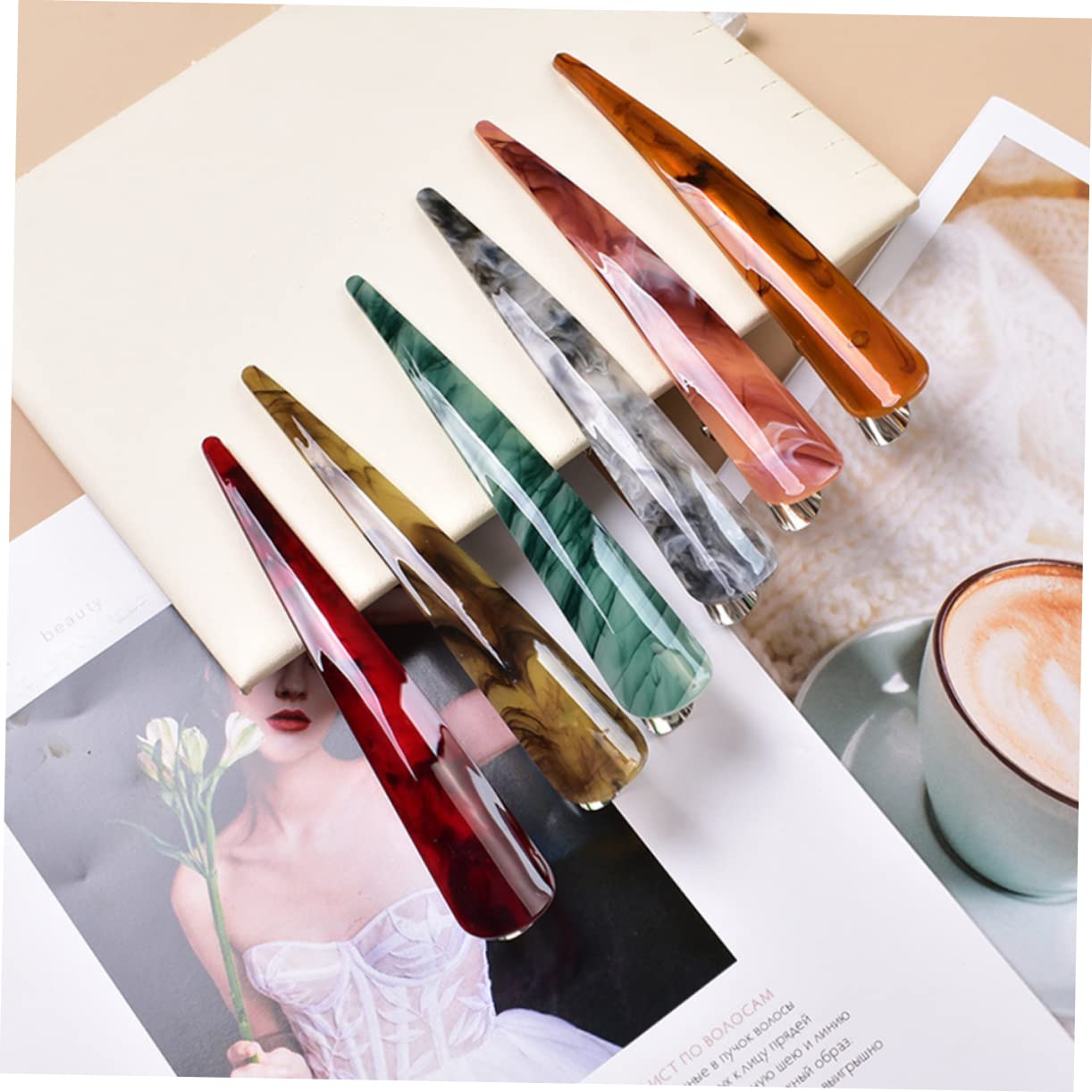FRCOLOR 12stücke Haarklammern Entenschnabel Haarspangen Für Haar Rutschfeste Haarclips Perfekten Haarabteilung Bunten Farben Weinrot
