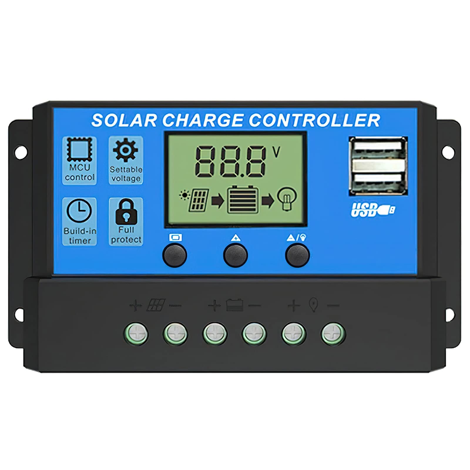 See full amazon price history chart for Verilux® 20A Solar Charge Controller Energy Controllers Intelligent Battery Regulator for Solar Panel Controller Automatic Paremeter Adjustable LCD Display with USB Port 12V/24V Verilux® 20A Solar Charge Controller Energy Controllers Intelligent Battery Regulator for Solar Panel Controller Automatic Paremeter Adjustable LCD Display with USB Port 12V/24V (B09KTJ4LBY) Amazon Price History, Amazon Price Tracker