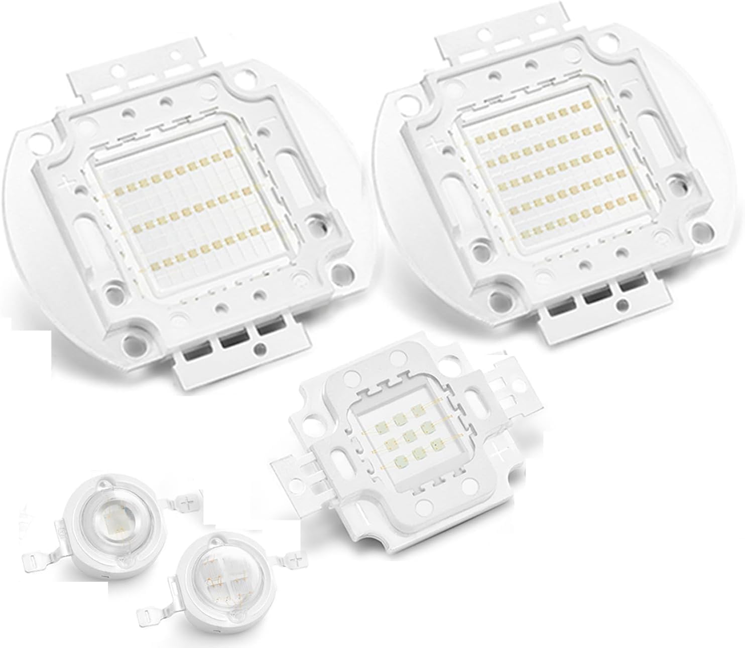 TOPXCDZ High Power UV Purple LED Chips 365nm 370nm 375nm 385nm 395nm 400nm 405nm 425nm COB Ultraviolet Lights 3W 5W 10W 20W 30W 50W 100W (395nm-400nm, 10W x 1 Pieces)