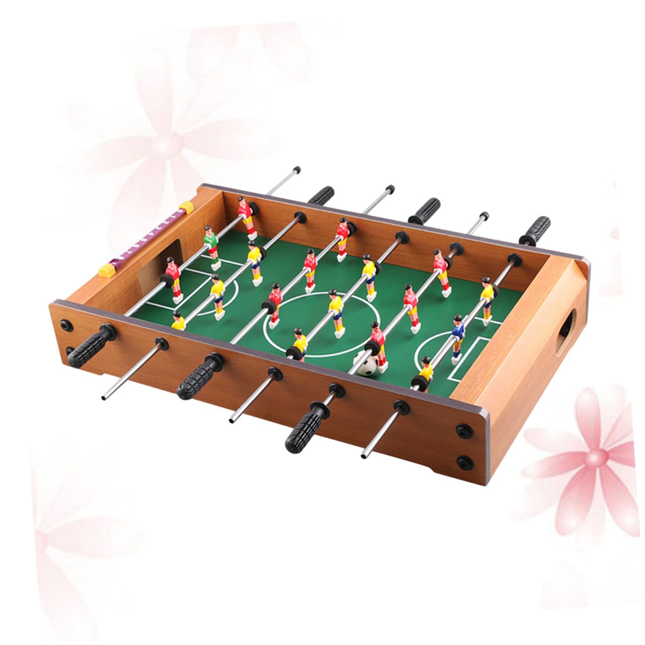 Mini Tavolo da Calcio a 6 Tiri in Mdf, Gioco da Scrivania | Segnapunti Incluso, per Serate in Famiglia e Uso su Desktop, Adatto a Ragazzo Ragazza e Adulti