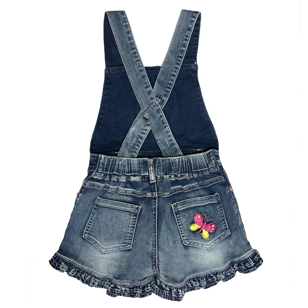 Peacolate 3-11T Little & Big Kids Girls Tuta e pagliaccetto Salopette Salopette Colorate Tie-dye Pantaloncini Bretelle Jeans Pantaloni..