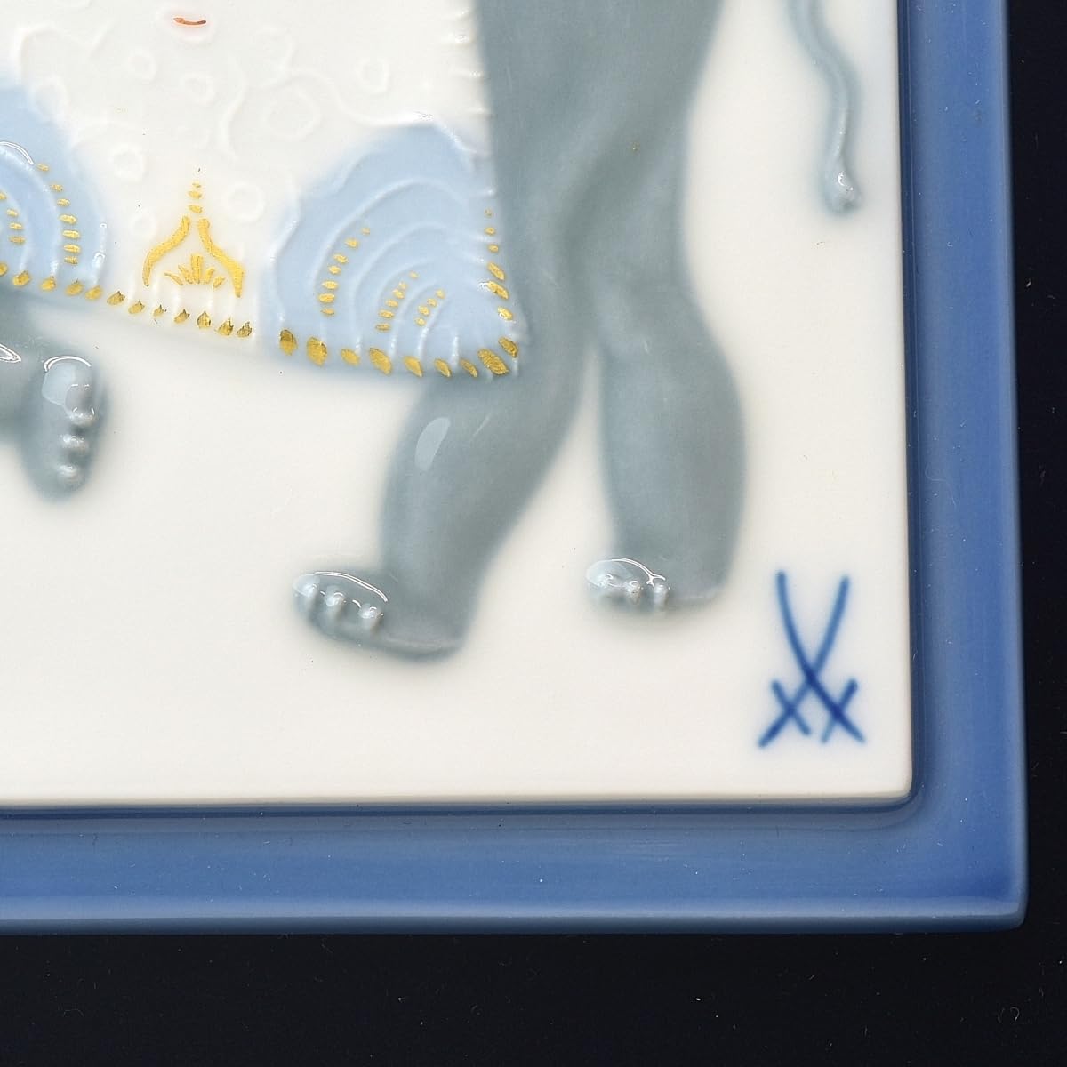 マイセン　陶板　アラビアンナイトより「エレファント」 マイセン陶板アラビアンナイトより「エレファント」