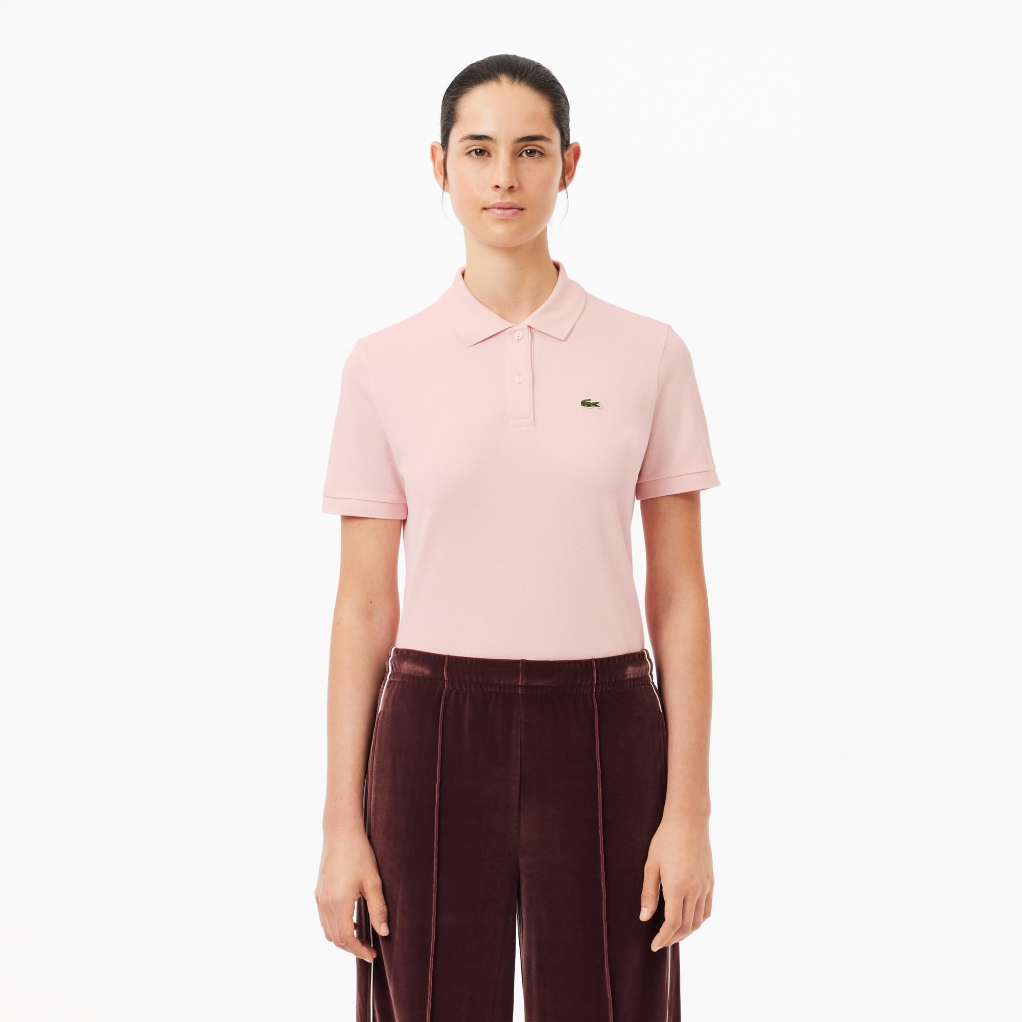 Lacoste Classic Fit Short Sleeve Soft Cotton Petit piqué Polo Polo Donna (Pacco da 1)