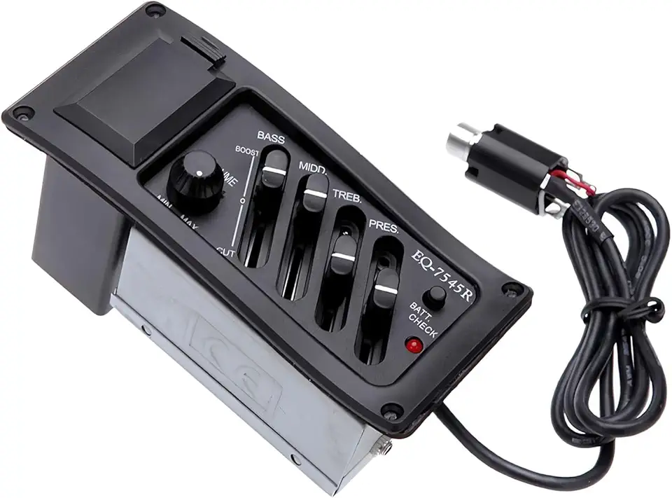 Captador para Violão Acústico, de Captação Avançado, Alta Sensibilidade, Visor de Tela, 4 Bandas