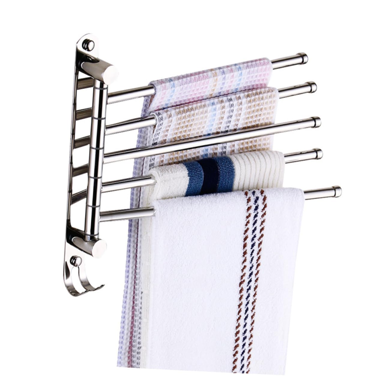 Porte-serviettes pivotant suspendu SHINEOFI barre support murale